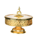 شکلات خوری طلایی در شیشه ای