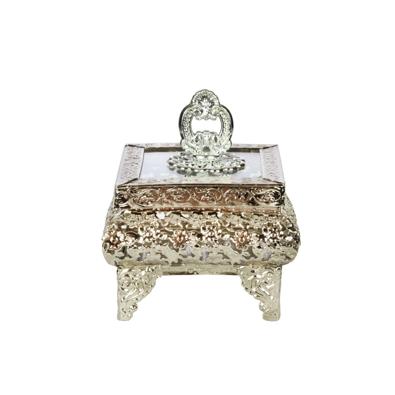 قندان چشمه نور مدل B7009-C قندان کوچک کروم