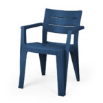 صندلی پلاستیکی آبی