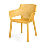 صندلی پلاستیکی زرد