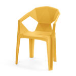 صندلی پلاستیکی زرد