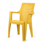 صندلی پلاستیکی زرد