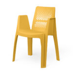 صندلی پلاستیک زرد