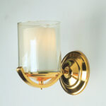 چراغ دیواری یک شعله چشمه نور کد N2666/1G طلایی