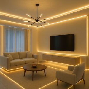 لاین نوری سقف پذیرایی