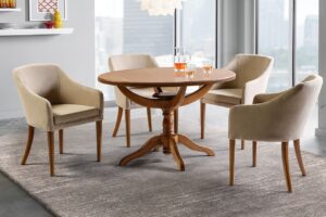 صندلی ناهارخوری با نشیمن تمام پارچه