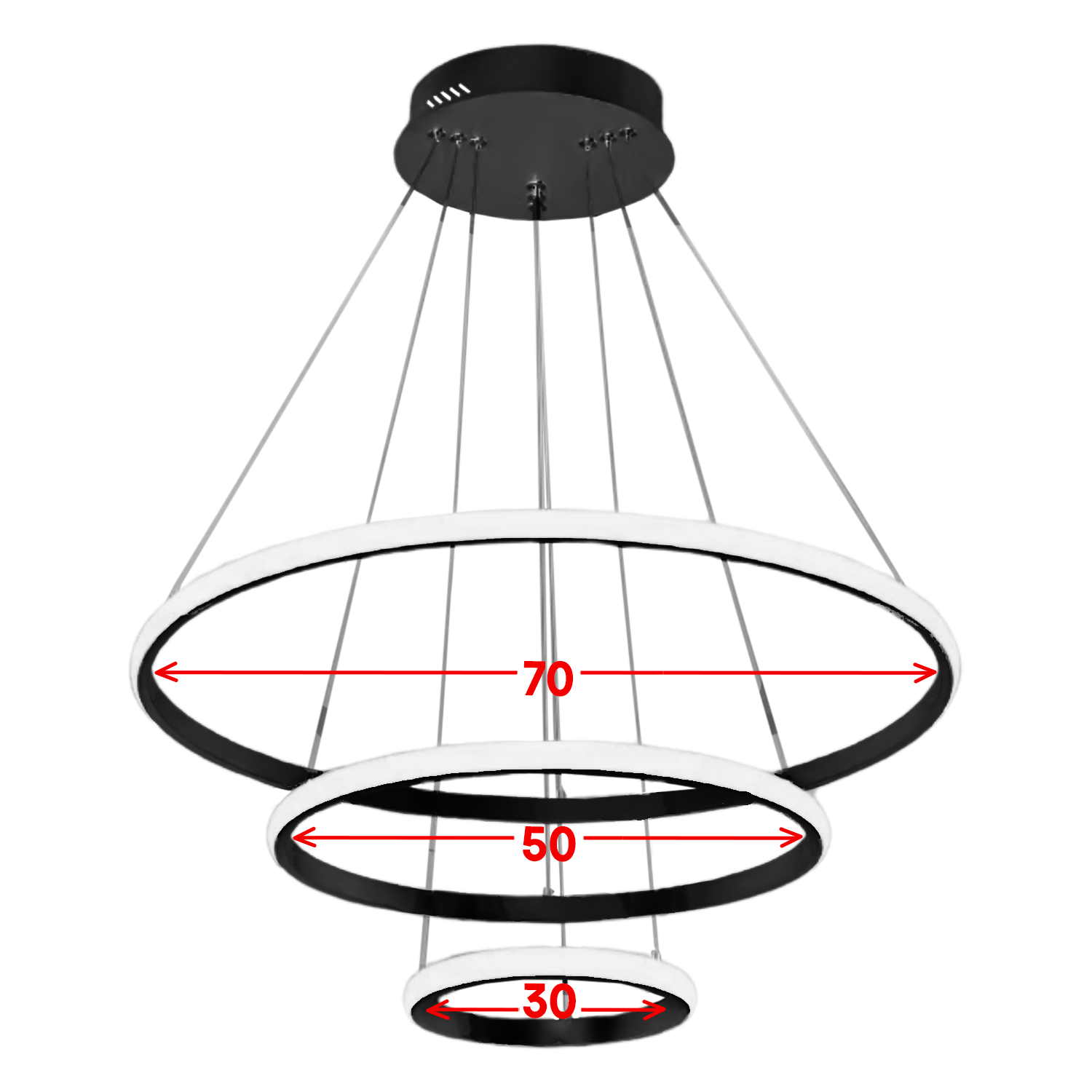 لوستر-چشمه-نور-کد-FA66023H لوستر آویز 3 شعله