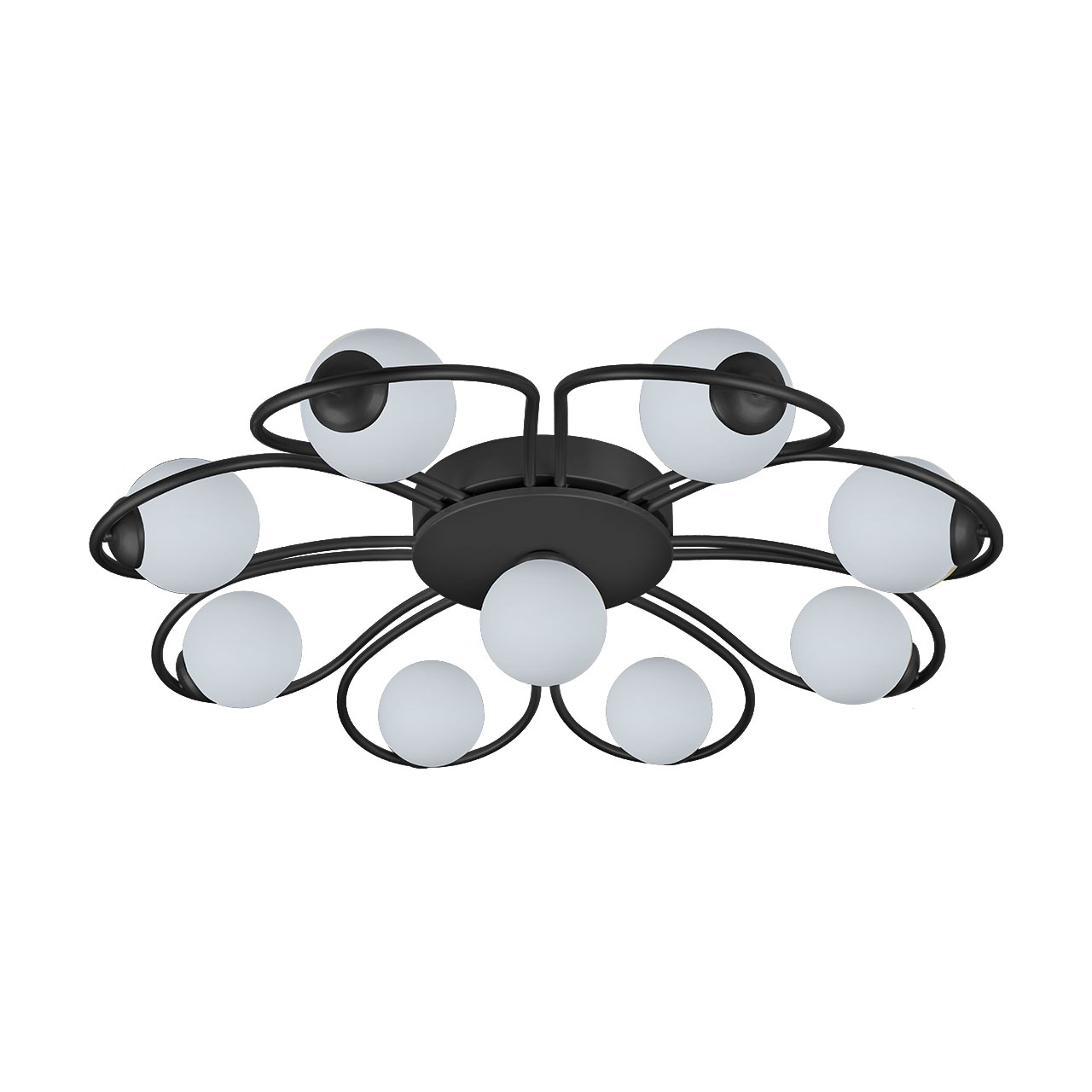 A816-9-bk-wt لوستر فلزی مشکی