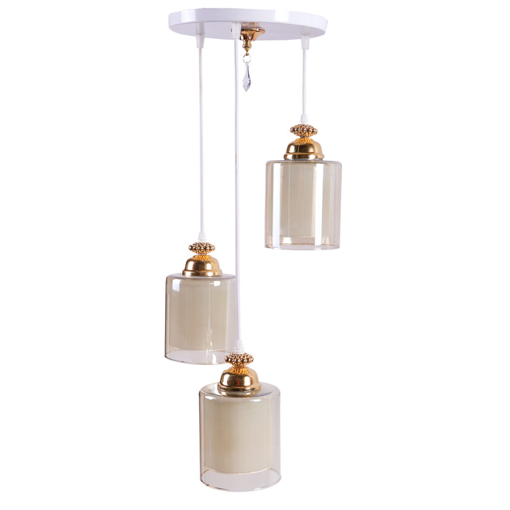 لوستر آویز نامنظم سفید