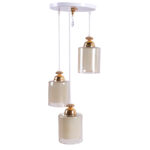 لوستر آویز نامنظم سفید