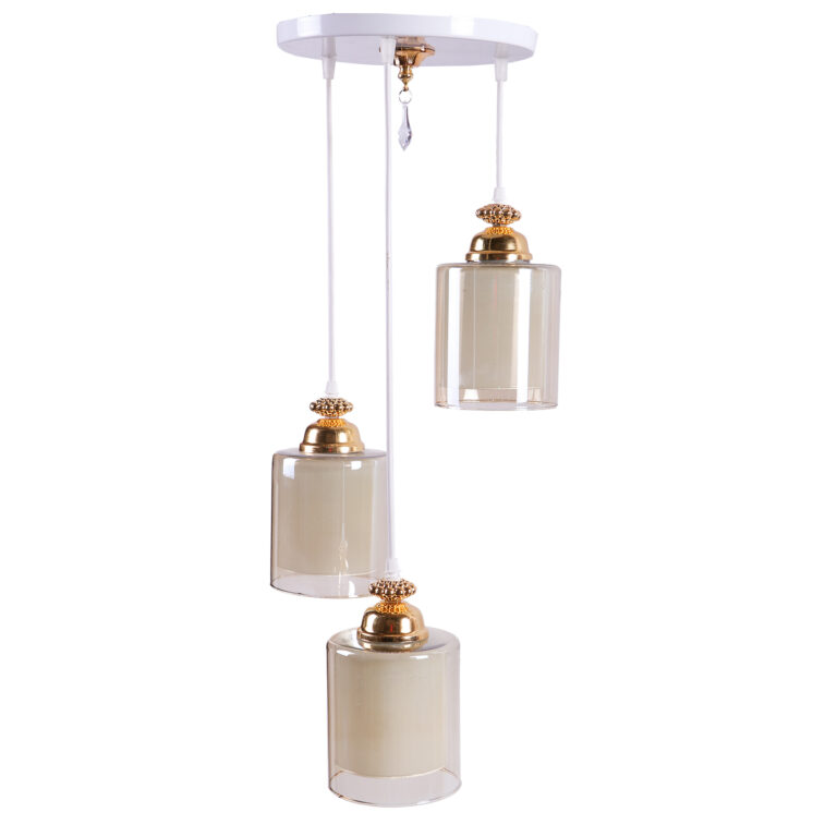 لوستر آویز نامنظم سفید