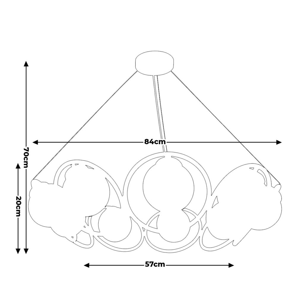لوستر چشمه نور