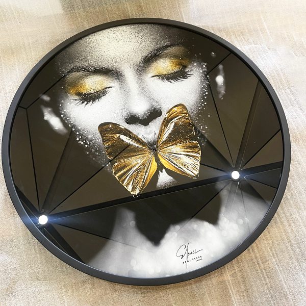 ساعت دیواری مشکی گرد