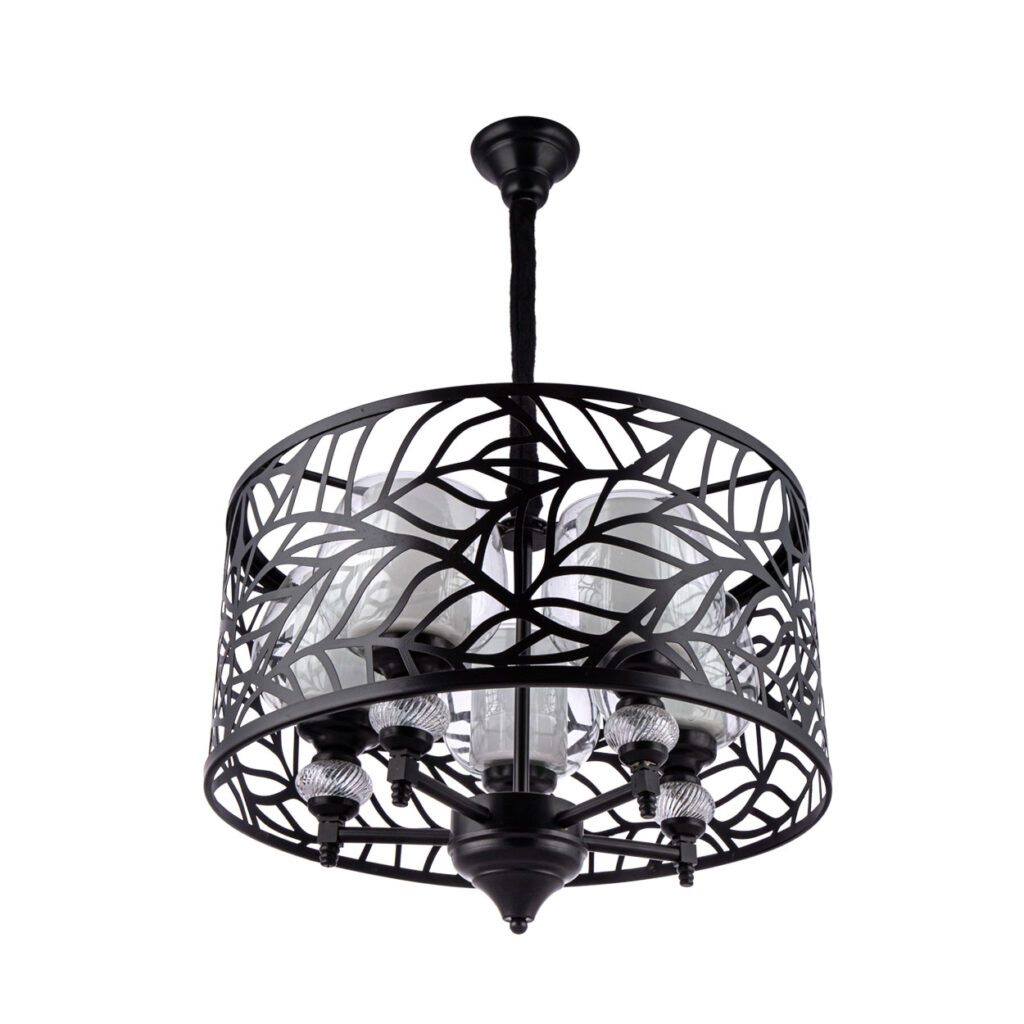 لوستر مشکی با حباب