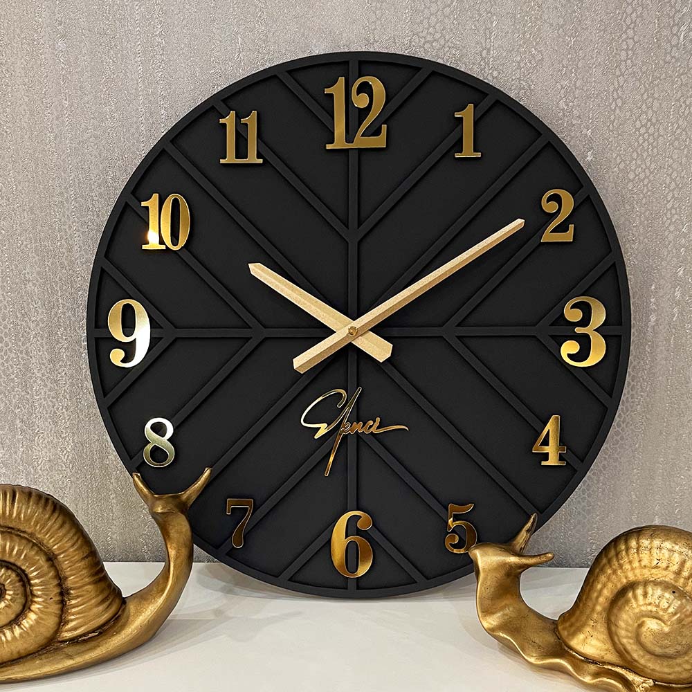 1 ساعت دیواری مشکی