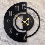 ساعت دیواری مدرن مشکی