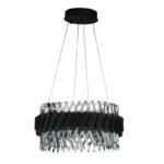 لوستر کریستالی چشمه نور کد MO4407/50 مشکی