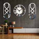 ساعت دیواری آینه ای دکوراتیو هلیوس