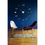 ساعت دیواری آینه‌ ای مدل نستعلیق طرح جانا - Image 2