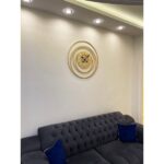 ساعت دیواری مدرن طلایی
