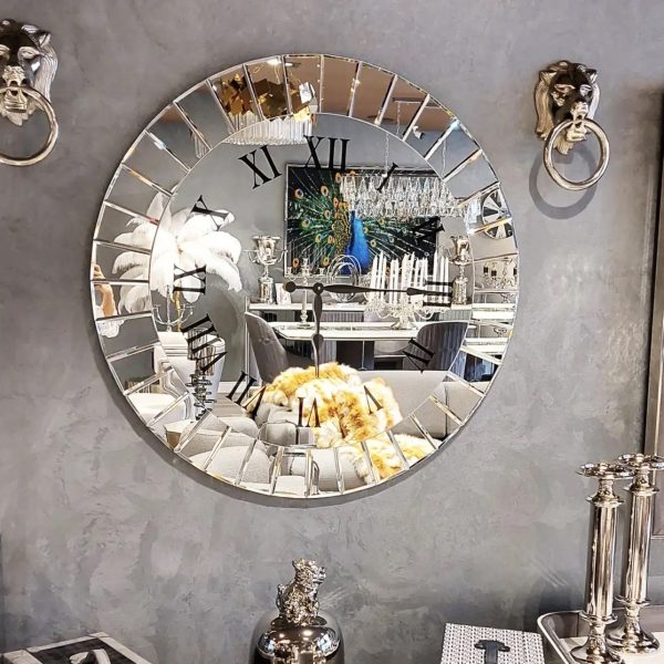 ساعت دیواری آینه