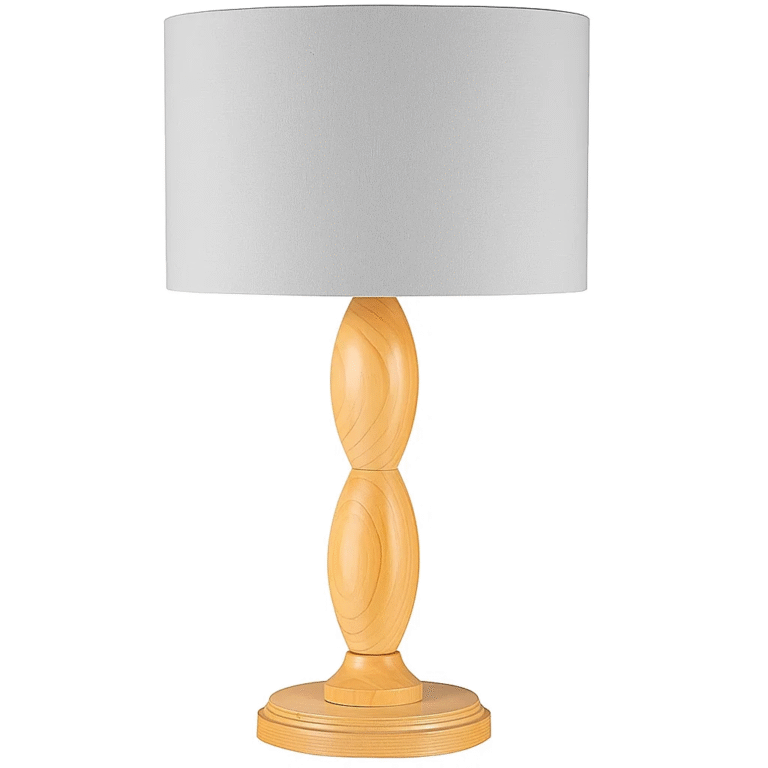 آباژور رومیزی چوبی