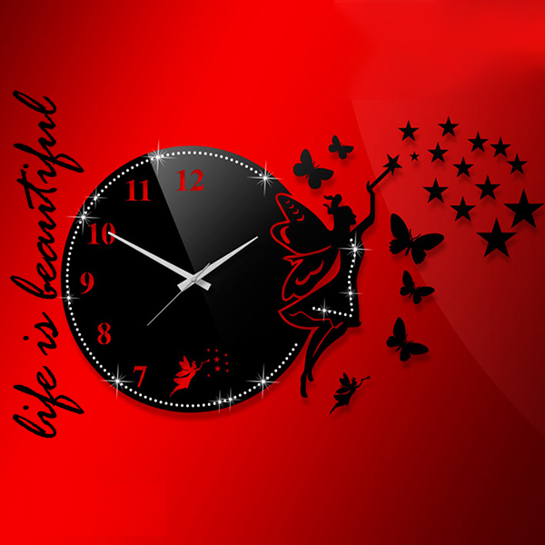 s_070 ساعت دیواری بزرگ سفید