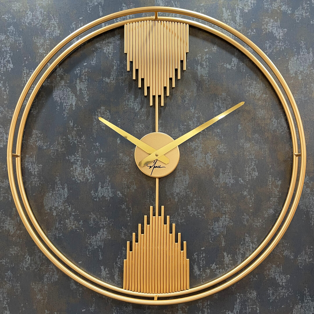 spring-gold ساعت دیواری گرد