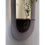 تابلو دیواری مدرن مدل تی‌تی با نور دکوراتیو و گلدان شیشه ای - Image 2