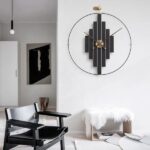 ساعت دیواری جدید مشکی طلایی باربارا - Image 3