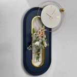 تابلو ساعت نوری مدل لوسیا با گلدان دکوراتیو