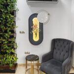 تابلو ساعت نوری مدل لوسیا با گلدان دکوراتیو - Image 4