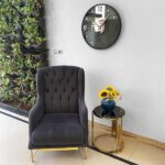 ساعت دیواری چوبی نیلا مدل چراغ دار نوری - Image 2