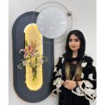 تابلو ساعت نوری مدل لوسیا با گلدان دکوراتیو - Image 3