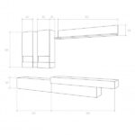 ست میز تلویزیون شیک و باکلاس آیسن - Image 10