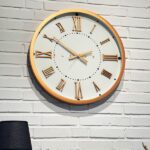 ساعت دیواری چوبی مدل انزو سفید - Image 3