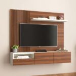 میز تلویزیون دیواری ام دی اف و شیشه Benita - Image 3