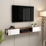 میز تلویزیون دیواری ساده سیگما