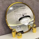 قاب آینه فلزی قوانین خانه - Image 2