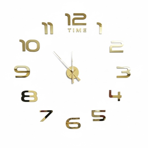 ساعت طلایی با عدد