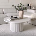 میز جلو مبلی سفید