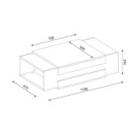 میز جلو مبلی کشودار