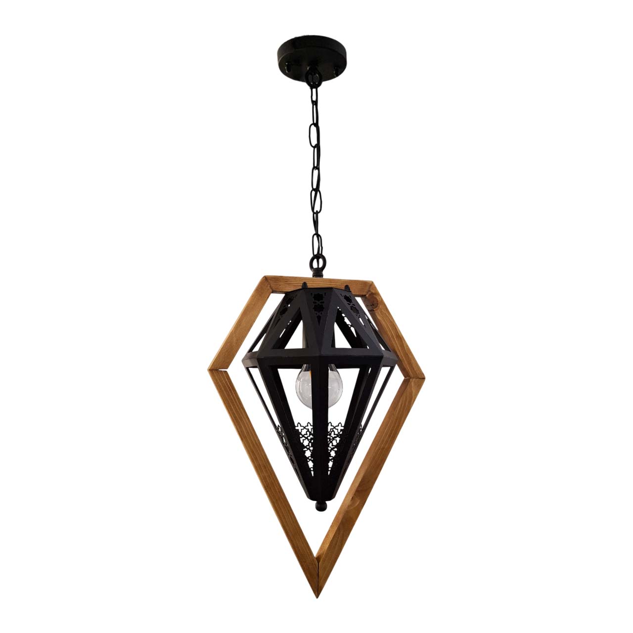 1347-1-main لوستر چوبی زیبا