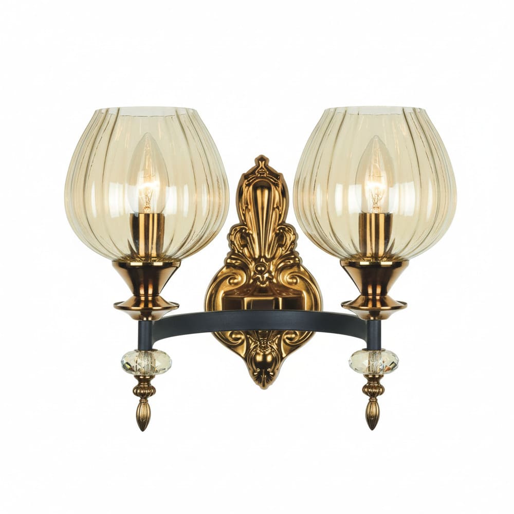 1702-2 چراغ دیواری کد 1702/2BK چشمه نور - Image 1