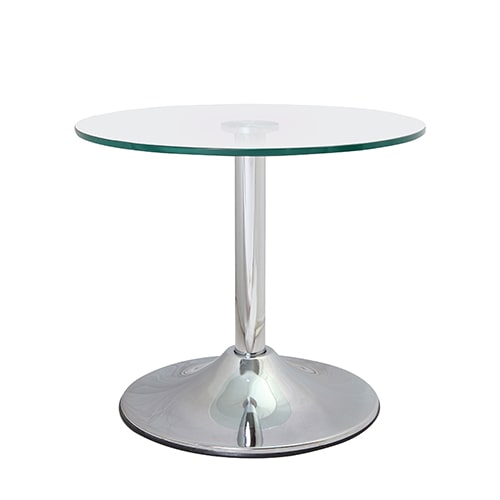 میز گرد شیشه ای