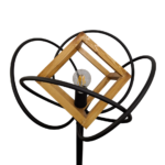 آباژور چوب و فلز تک شعله چشمه نور مدل 1356/1 - Image 3