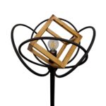 آباژور چوب و فلز تک شعله چشمه نور مدل 1356/1 - Image 6