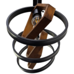 لوستر چوب و فلز 3 شعله چشمه نور مدل 1354/3 - Image 3