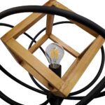 آباژور چوب و فلز تک شعله چشمه نور مدل 1356/1 - Image 5