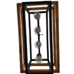 لوستر چوب و فلز 4 شعله چشمه نور مدل 1351/4 - Image 5